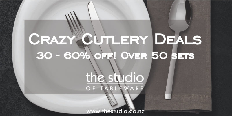 Crazy Cutlery Deals on now at The Studio of Tableware.