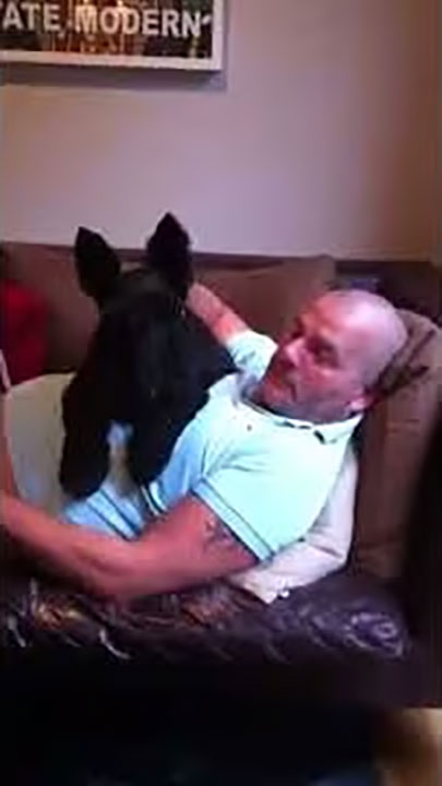 Jack always loved his cuddles. RIP lovely man.