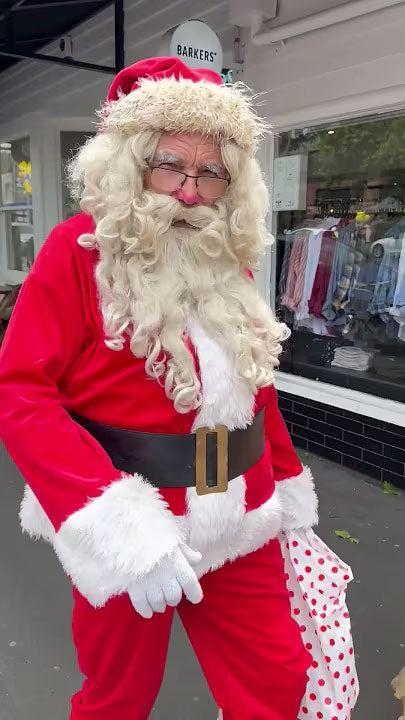 Santa and his helpers were out on the Ponsonby strip.