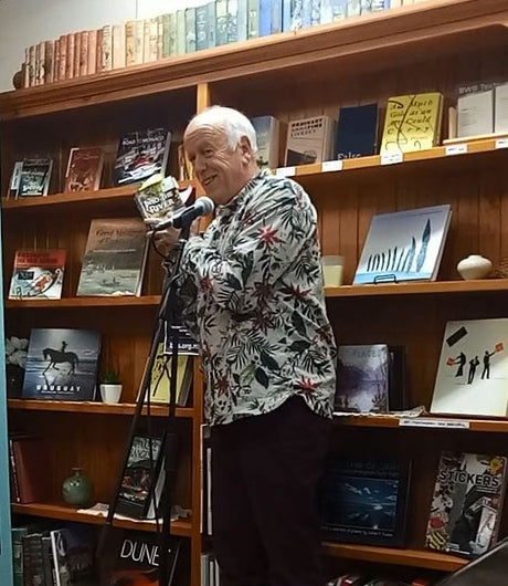 1 Ted Daw speaking to Book Night attendees