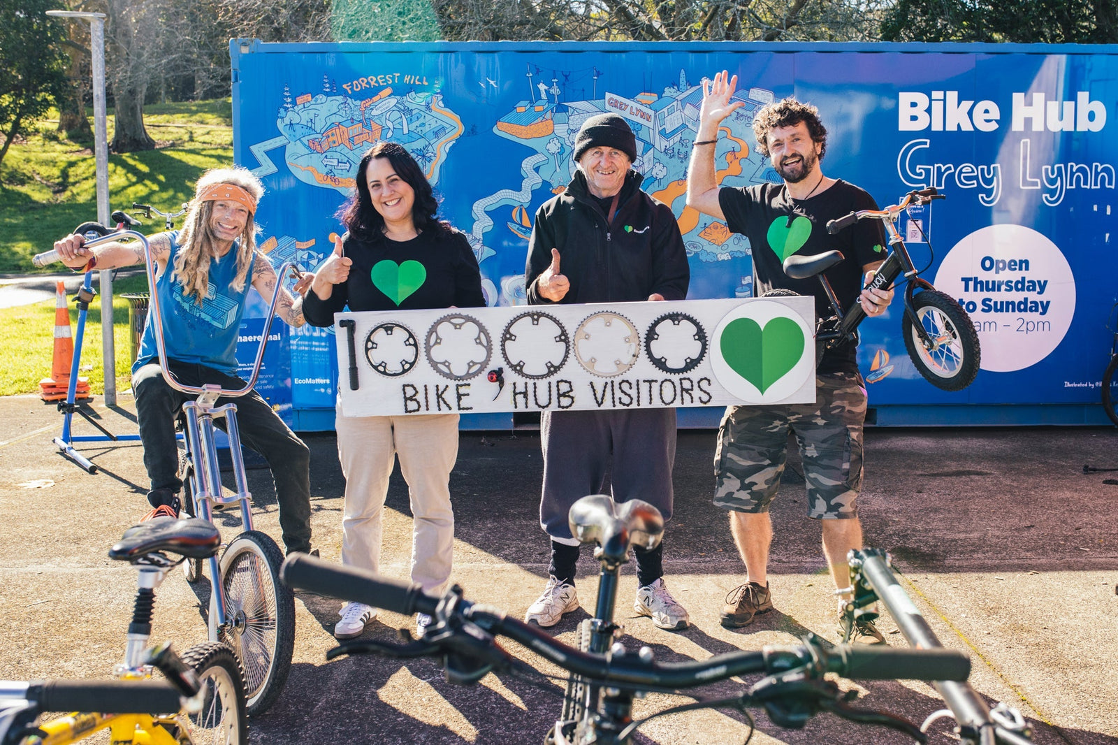 100,000 visitor milestone for Bike Hubs shows Aucklanders really want to ride