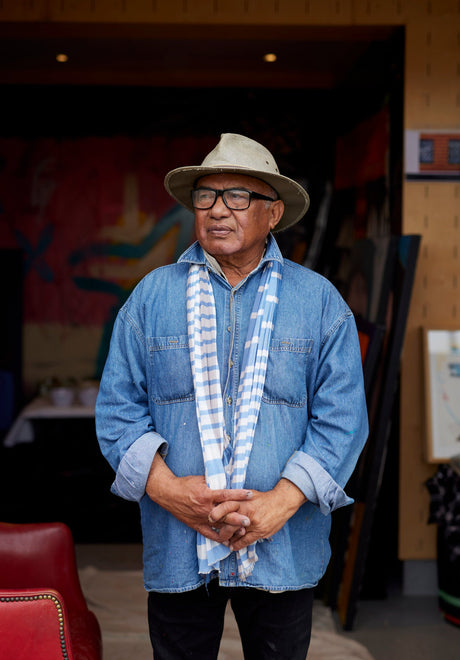 Contemporary Pacific art pioneer Fatu Feu'u reflects on life and legacy at Auckland Museum