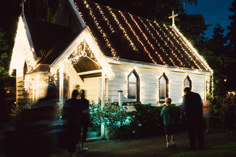 MOTAT Village Chapel Christmas LIghts