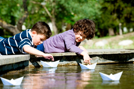 Paper Boat Building Water Jan 2017