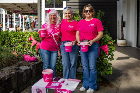 Look out for the pink buckets: Pink Ribbon Street Appeal in Auckland this week