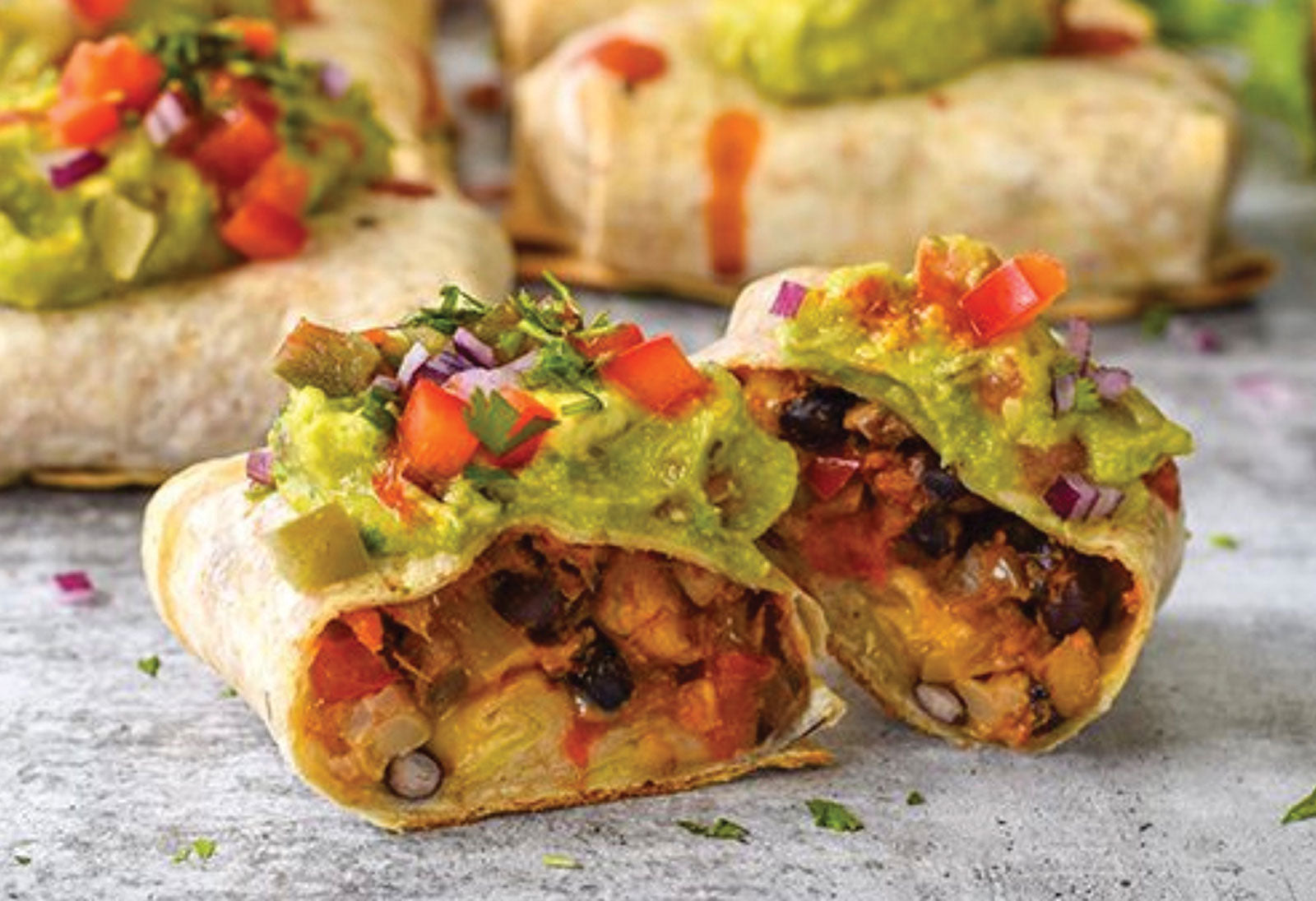 Vegan Society: Black Bean and Cheese Chimichanga