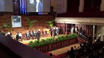 My partner Jay becomes a New Zealand citizen at a celebration at Auckland town hall