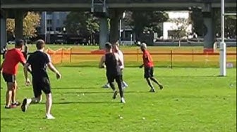 NZ FALCONS, THE NEW GAY RUGBY TEAM REHEARSE IN VICTORIA PARK